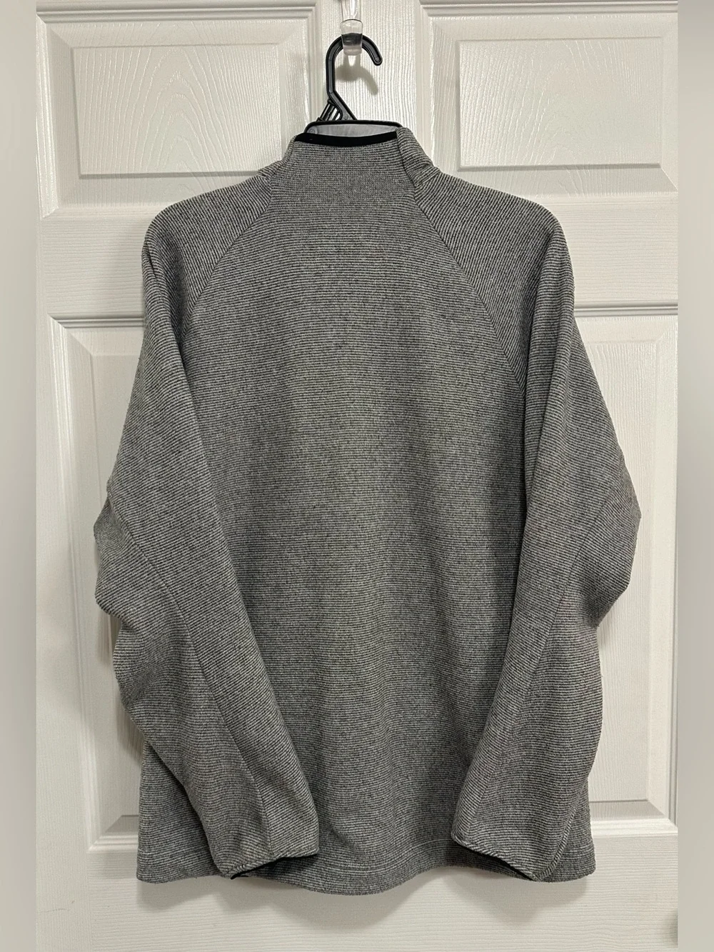 Adidas Terrex Men's Climawarm Full Zip Fleece Jacket Grey Striped Size Large